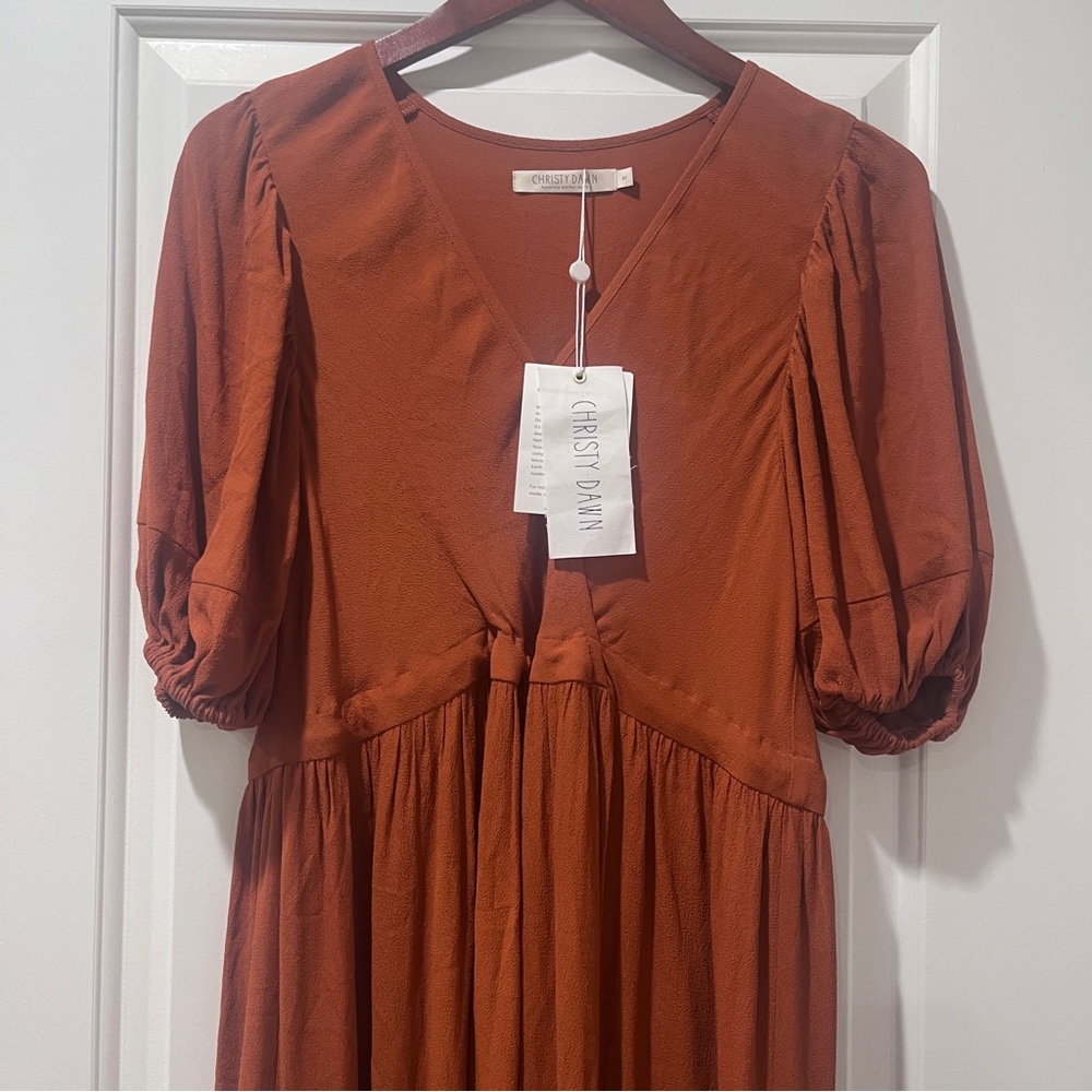 NWT Christy Dawn Dahlia Dress - XS - Rust - Picture 6 of 11